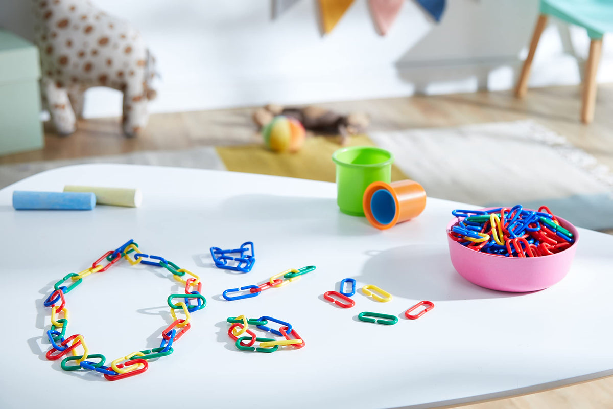 Learning Resources Link 'N' Learn Links - 500 Pieces, Ages 3+, Preschool Supplies, Toddler Toys, Math Manipulatives