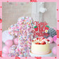 1pcs Berry 1st Birthday Cake Topper Flower Glitter Strawberry Theme 1st Birthday Cake Pick for Sweet Fruit Theme Baby Shower First Birthday Party Cake