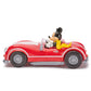 Disney Store Official Mickey Mouse's Vintage Remote Control Car for Kids - Glossy Red Convertible Roadster with Lights & Sounds, Fun RC Car - Mickey