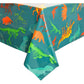 Blue Panda Dinosaur Tablecloths for Birthday Party - 54 x 108 in, Green, Pack of 3, Disposable Plastic - Dinosaur Birthday Tablecloth - Disposable