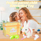 lonfypeng Hopping Rabbit Interactive Electronic Pet Plush Bunny Toy with Sounds and Movements Animated Walking Wiggle Ears Twitch Nose Gift