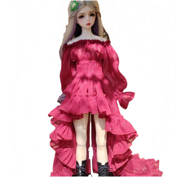 QGYDYH Bjd Doll Clothes,Ball Jointed Doll Clothes,Handmade,Fashion Dresses?Gowns, for 1/3 1/4 bjd Doll (red c, 1/3)