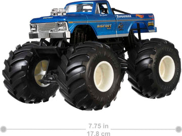 Hot Wheels Monster Trucks 1:24 Scale Assortment for Kids Age 3 4 5 6 7 8 Years Old Great Toy Trucks Large Scales