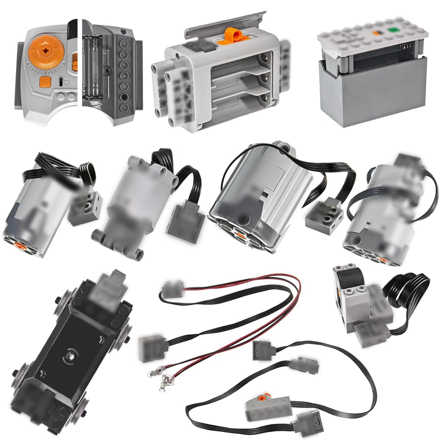 Uncle Brick 12 in 1 Motor Power Function Set,Equipped with Powerful High-Torque High-Speed Motor,Advanced Control Functions,Compatible with Major