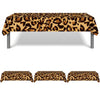 DodelyGz 3Packs Leopard Party Disposable Tablecloth,Animal Safari Theme Cheetah Disposable Tablecloth,Leopard Print Theme Party Supplies