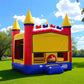 JumpOrange Rainbow Commercial Grade Bounce House for Kids and Adults 13x13 (with Blower), Basketball Hoop, Outdoor Indoor, Big Inflatable, Birthday
