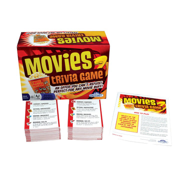 Outset Media Movies Trivia Game - Party Game - Family Game - Travel Game - Fun and Easy to Play - 880 Trivia Questions - for 2 or More Players - Ages