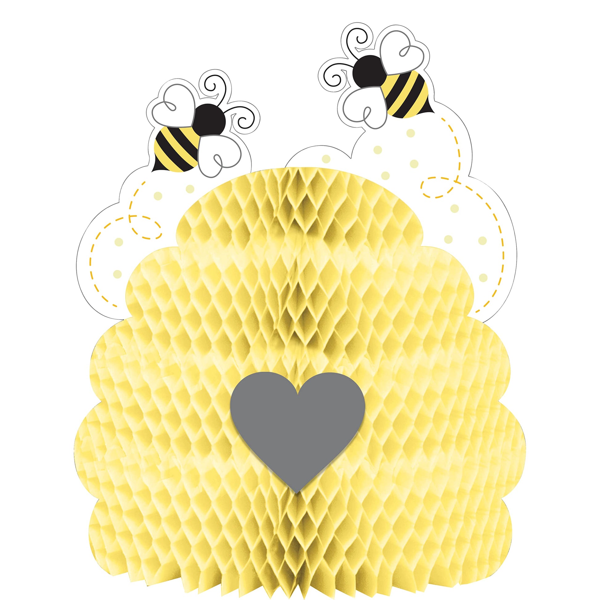 Creative Converting 340067 Bumblebee Baby Centerpiece, 9" x 11", Multi-color