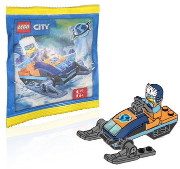LEGO City Minifigure - Arctic Snow Explorer (with Cool Snowmobile)