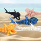 3D Printed Shark Toy - Cool Great White Shark Animal Figure Toys with Fun Movable Skeleton Design Fidget for Desk Decor and Pet Collectors(Laser