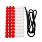 Junior Learning: 60 Bead Cubes & Laces - Includes 30 White & 30 Red Beads & Black Lace String, Hands-On Math Learning & Development, Kids Ages 4+