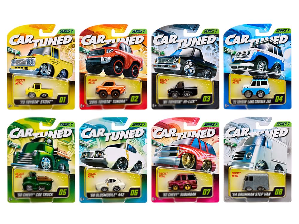 CARTUNED Mainline 2025 Series 7 Set of 8 Pieces Diecast Model Cars 592631-XX6