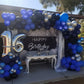Blue and Black Balloons, Navy Blue and Silver Balloons Metallic Silver Dark Blue Balloon Party Latex Balloon Black Blue Ballons for Kids Adults