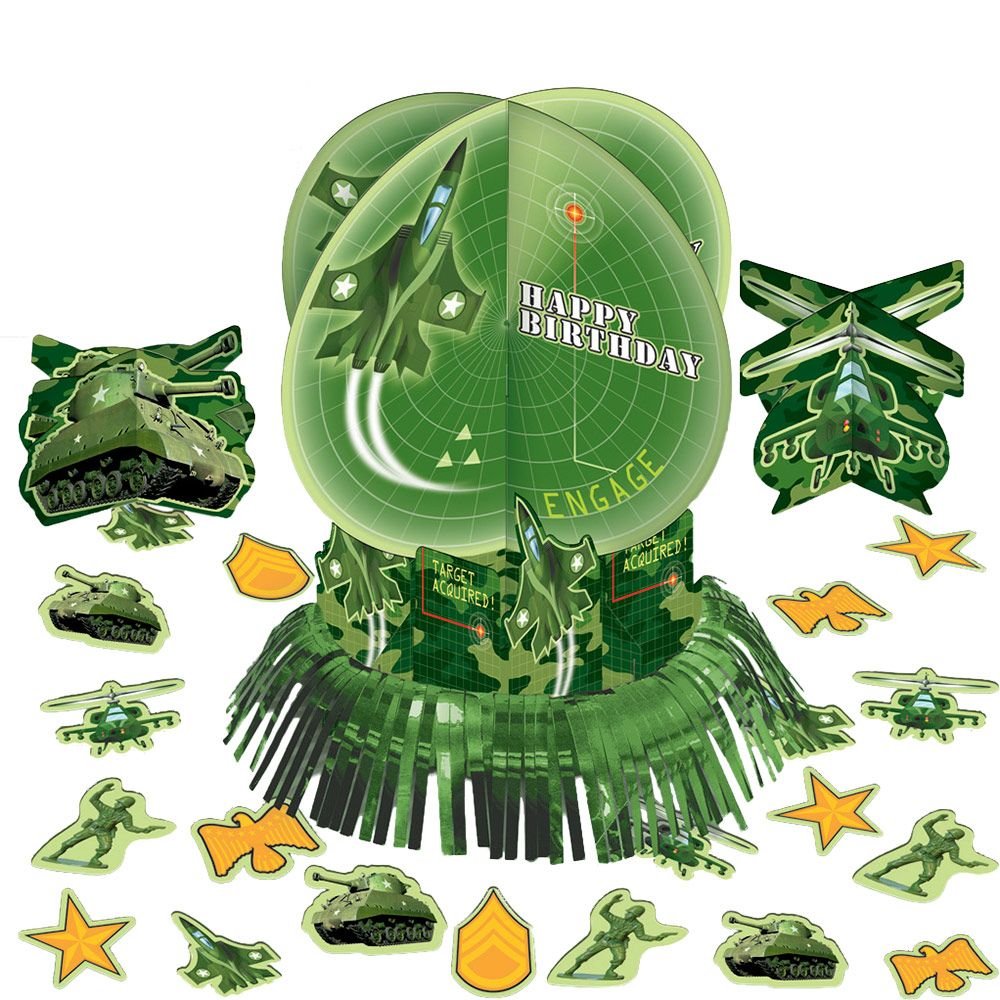 Amscan Military Camouflage Table Decorating Kit (23pc)