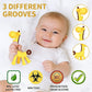 Haili XMGQ Baby Teething Toys 3-6 Months, Baby Chew Teether Toys BPA Free, Babies Teething Relief for Infants, Banana Toothbrush, Fruit Shape Giraffe