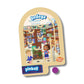 Upbounders® Alma’s Way™ Bodega Wooden Pinball - Pocket-Size Wooden Travel Pinball Toy for Kids 3+ - Neighborhood Shop Pretend Play