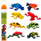 Safari Ltd. Poison Dart Frogs Toob - Detailed Figurines of Green, Blue, Yellow, Gold, Red, Sira Dart Frogs - Fun Educational Play Toy for Boys, Girls