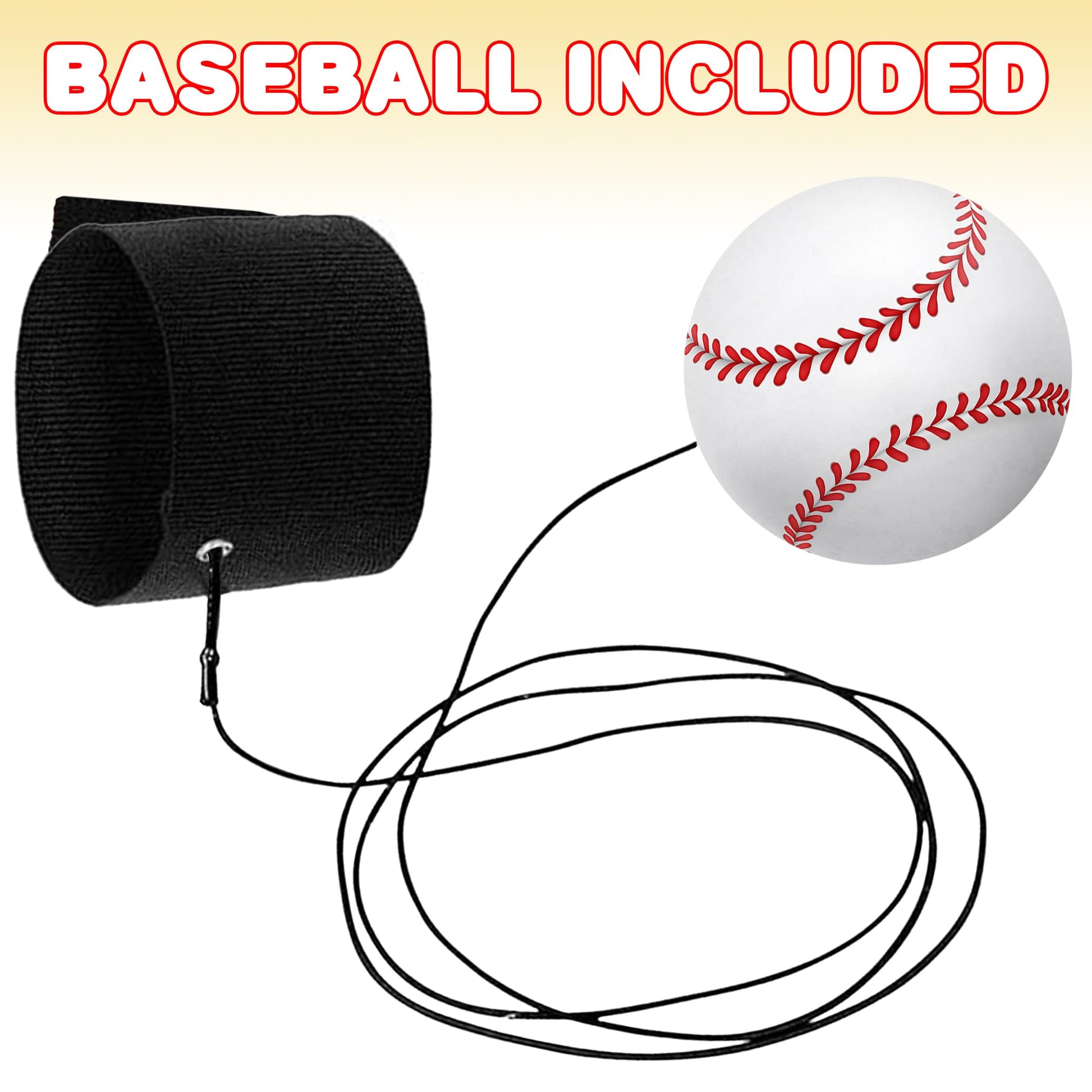 ArtCreativity 2.25 Inch Sports Wrist Balls - Set of 3 - Includes Basketball, Baseball, and Soccer Ball Wristband Toys - Durable Foam String Attached