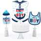 Big Dot of Happiness Ahoy It’s a Boy - Nautical Baby Shower Centerpiece Sticks - Table Toppers - Set of 15