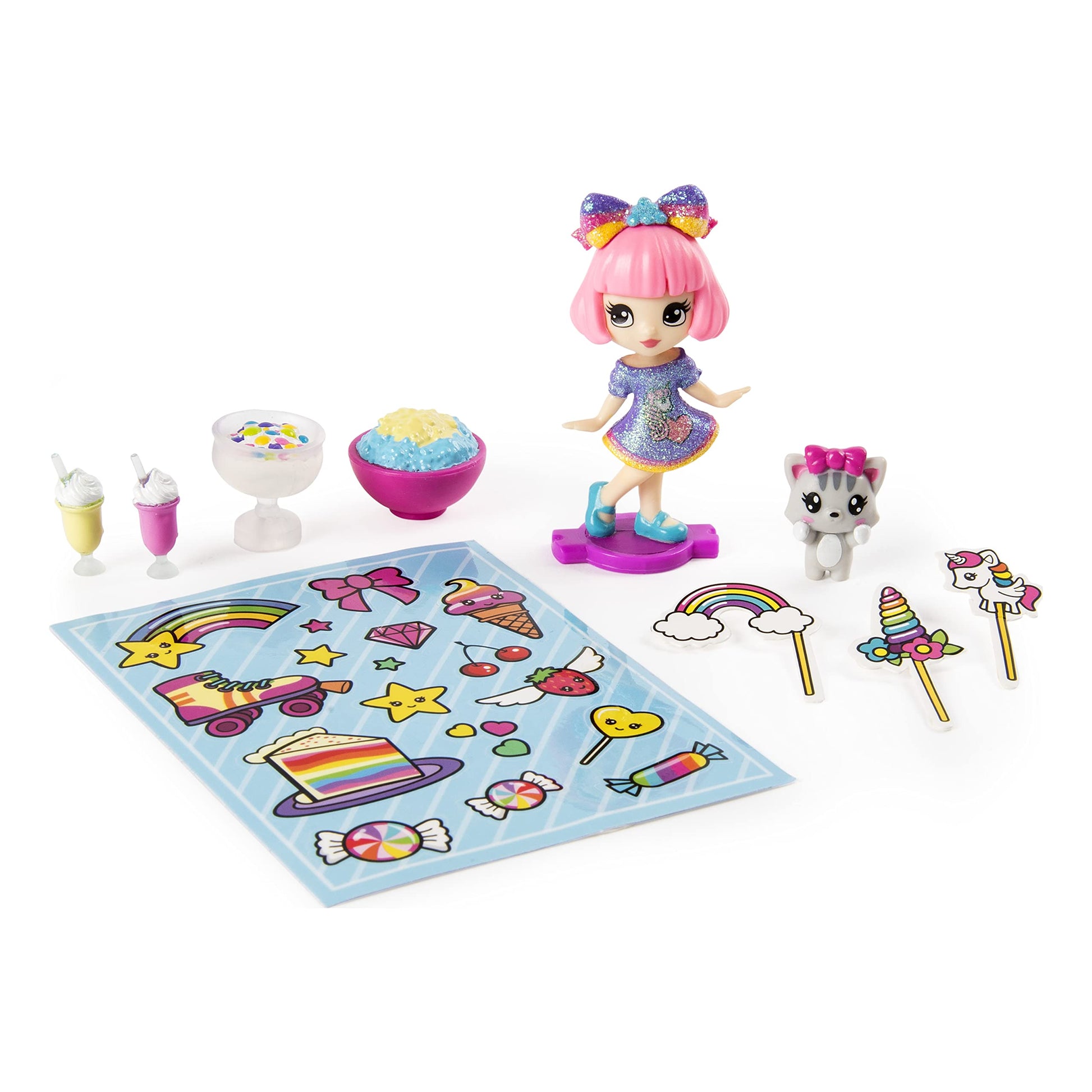 Party Popteenies - Double Surprise Popper, with Confetti, Collectible Mini Doll and Accessories, for Ages 4 and Up (Styles May Vary)