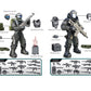 YEIBOBO ! Special Forces Mini Action Figure with Military Weapons and Accessories (Flying Tigers Team XJ-822)