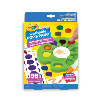 CRAYOLA Washable Pop & Paint Watercolour Palette