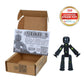 Zing StikBot Single Pack - Includes 1 StikBot - Collectible Action Figures and Accessories, Stop Motion Animation, Ages 4 and Up (Solid Black Sparkle)