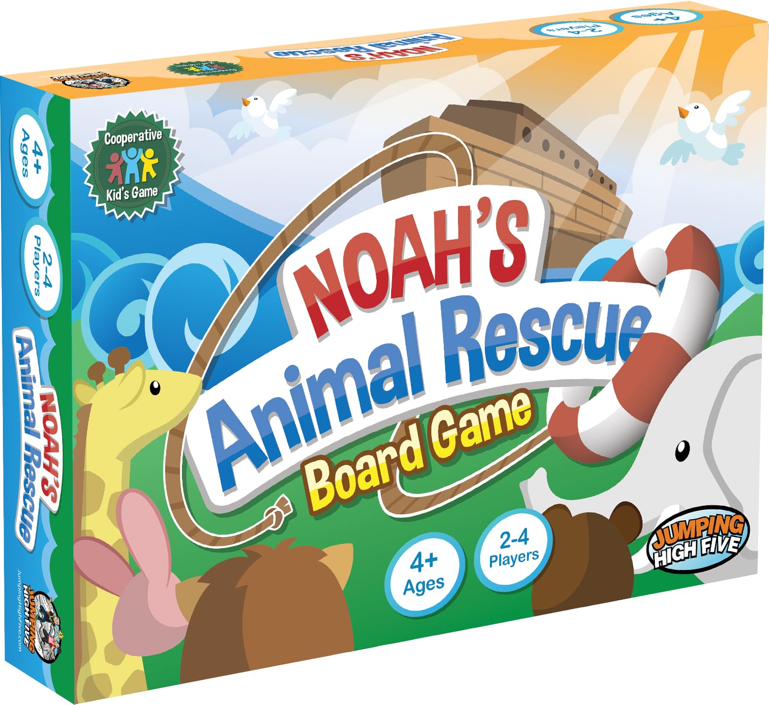 Noah’s Animal Rescue - Cooperative Noah’s Ark Animal Bible Story Board Game for Kids Ages 4+, No Reading Required and Easy to Learn, Perfect