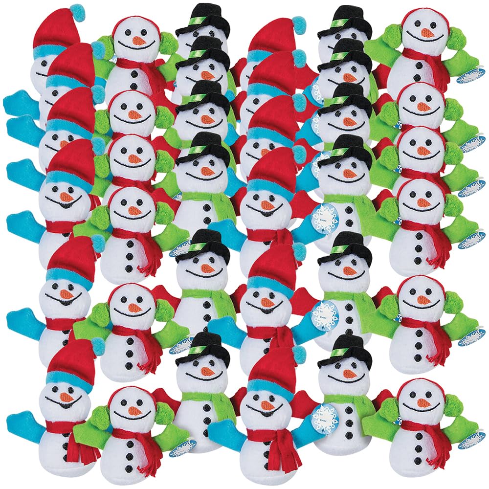 Plush Exchange Mini Snowmen- Toys - 24 Pieces