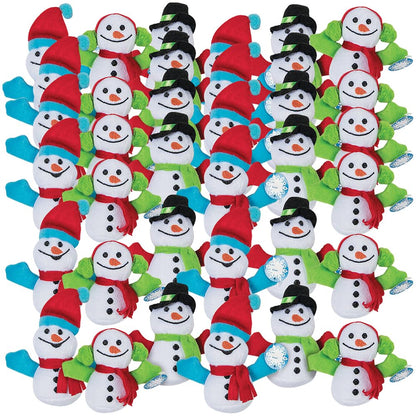 Plush Exchange Mini Snowmen- Toys - 24 Pieces
