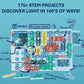 Snap Circuits Light Electronics Exploration Kit | Over 175 Exciting STEM Projects | Full Color Project Manual | 55+ Snap Circuits Parts | STEM