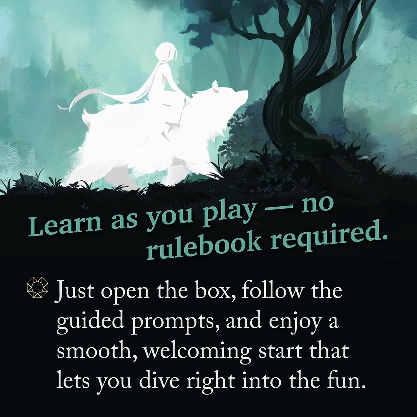 Storyfold: Wildwoods - Solo Narrative Adventure Board Game | 1 Player Board Game | Immersive Storybook Gameplay, Unique River Card Mechanic, Learn as