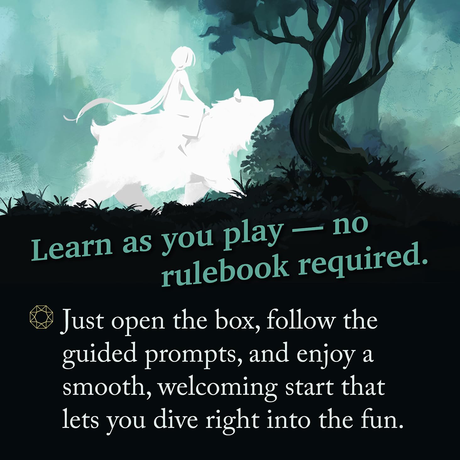 Storyfold: Wildwoods - Solo Narrative Adventure Board Game | 1 Player Board Game | Immersive Storybook Gameplay, Unique River Card Mechanic, Learn as