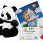 Stuffems Toy Shop Make Your Own Stuffed Animal 16" PanPan the Panda - No Sew - Kit with Cute Backpack!