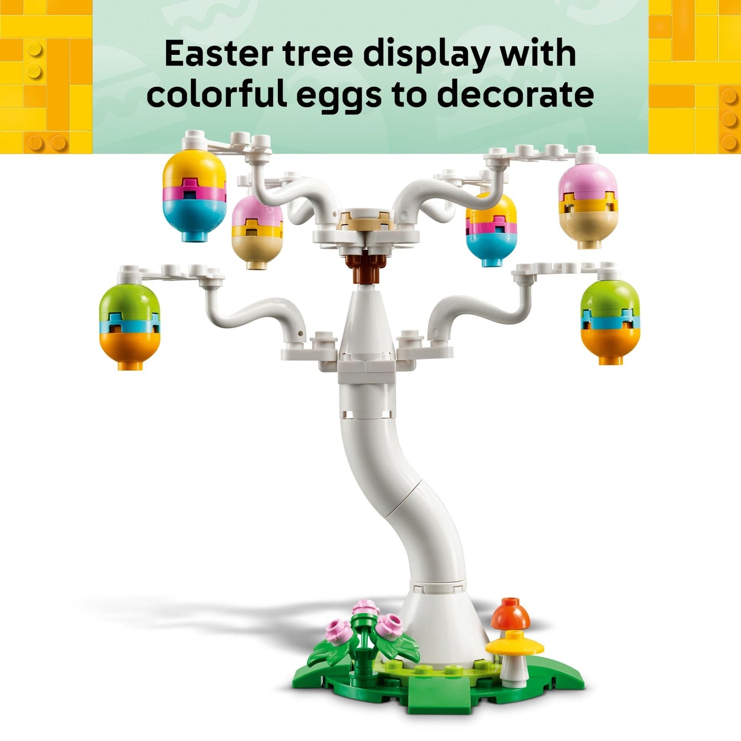 LEGO Easter Bunny and Chick Egg Hunt Building Toy for Girls & Boys - Springtime Pretend Playset for Kids, Ages 8+ - Basket Stuffer or Gift Idea