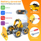 10 in 1 Kids STEM Building Toys, Electric Building Blocks Toys Set for 5 6 7 8+ Year Old Boy, Educational STEM Learning Construction Excavator Kit