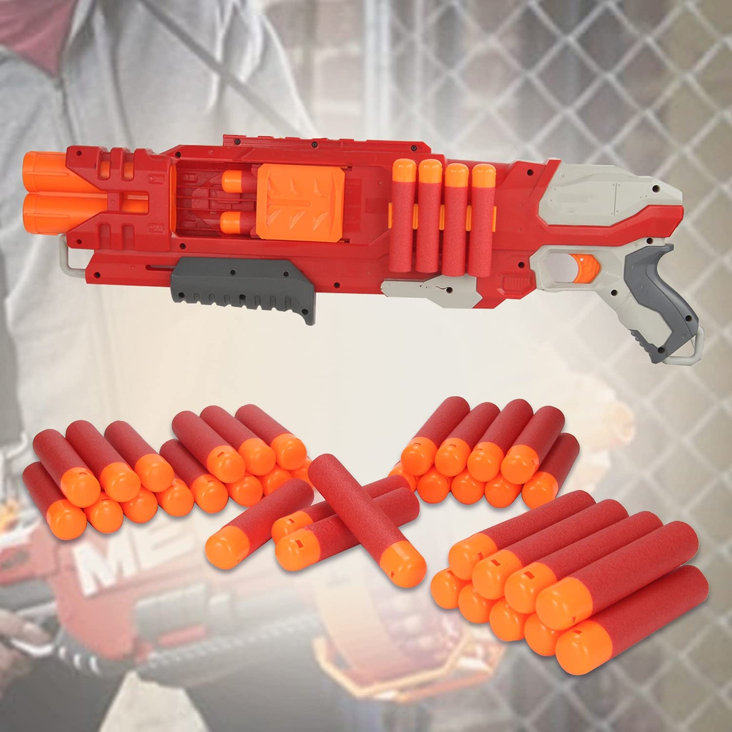 TORMEN Mega Darts Refill Pack, Compatible for Nerf Mega Series, 36 Pcs, Red