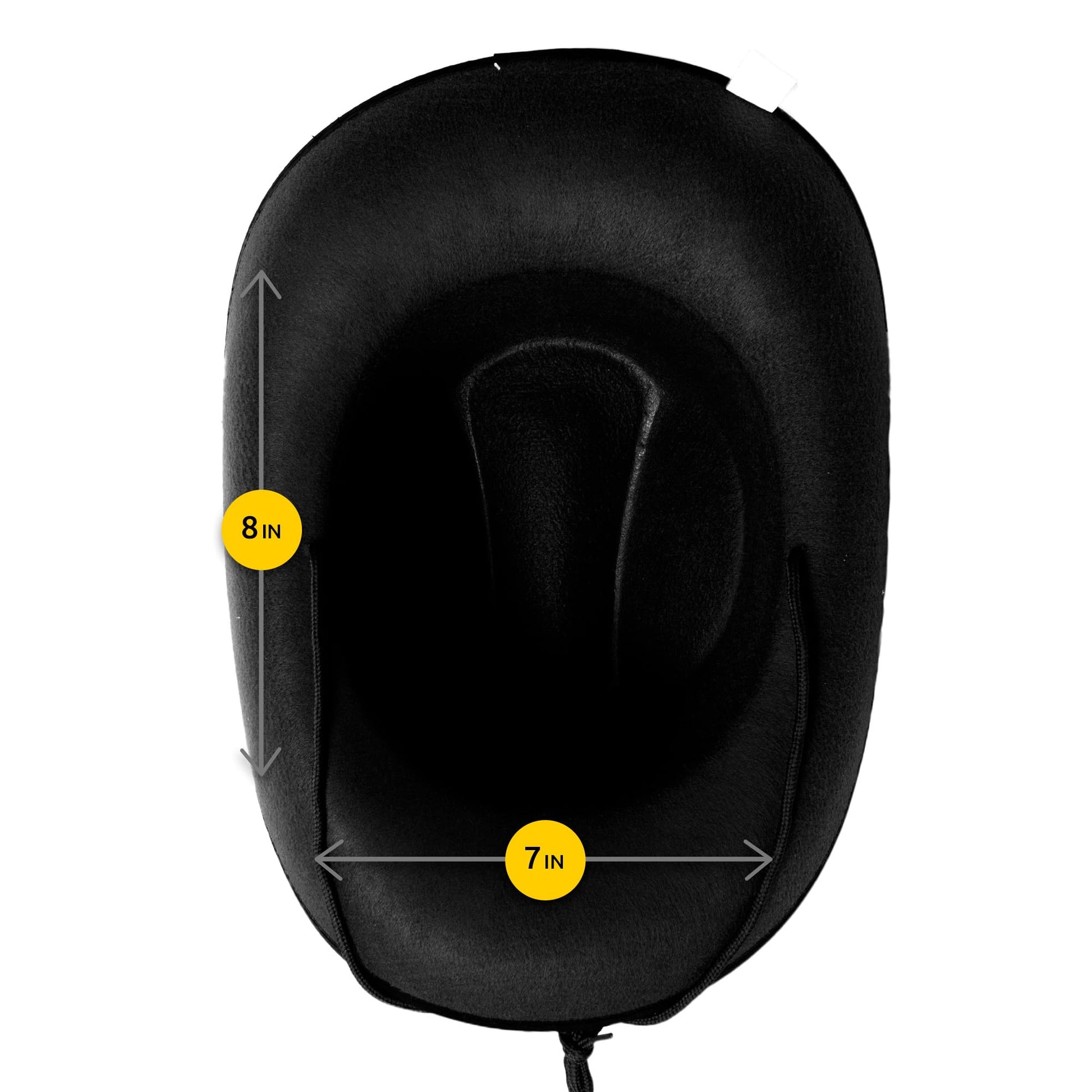Fun Central Felt Studded Cowboy Hat Party Favor Supplies - Black
