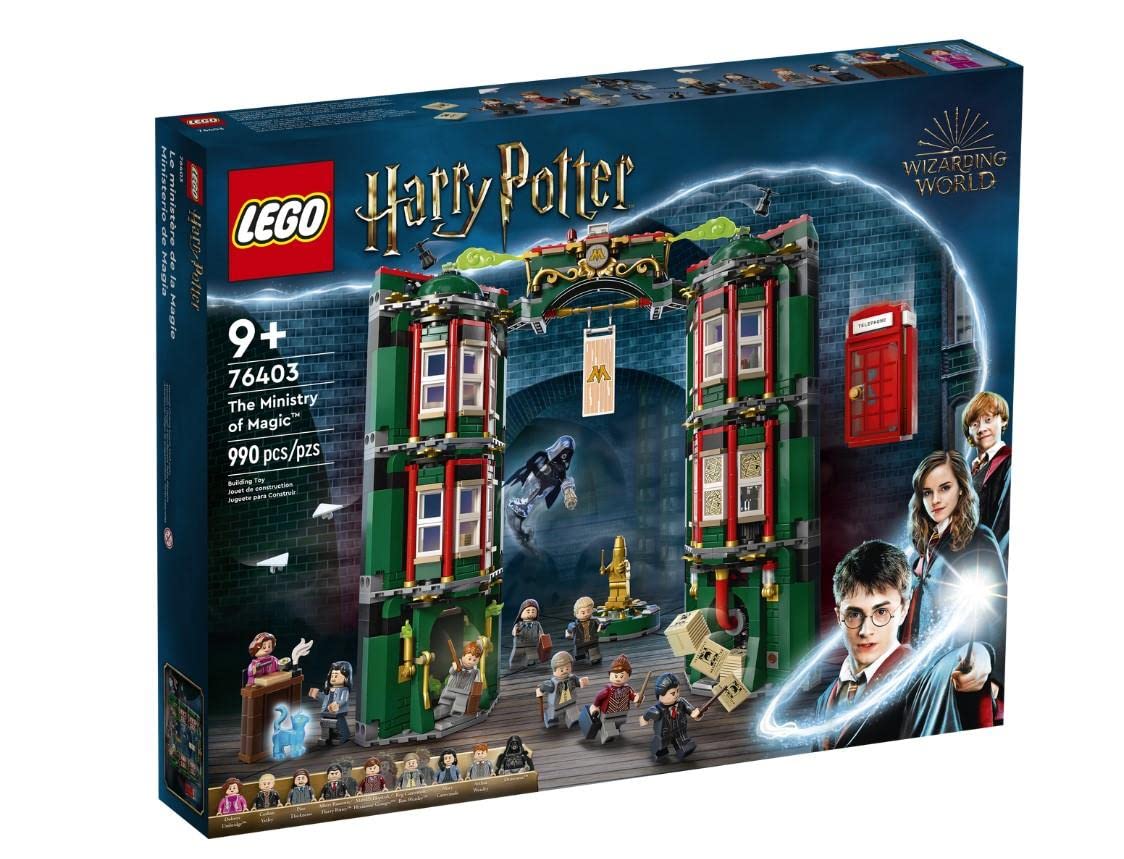 Lego Harry Potter The Ministry of Magic 76403 Modular Model Building Toy with 12 Minifigures and Transformation Feature, Collectible Wizarding World