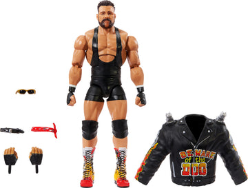 Mattel WWE Elite Collection Action Figure & Accessories, Series #104 Rick Steiner 6-inch Collectible with 25 Articulation Points & Swappable Hands