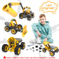 10 in 1 Kids STEM Building Toys, Electric Building Blocks Toys Set for 5 6 7 8+ Year Old Boy, Educational STEM Learning Construction Excavator Kit