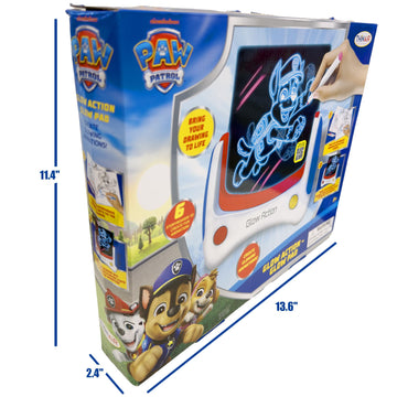 PAW Patrol Animated Glow Pad - LED Drawing Pad for Kids with 6 Storyboards, 3 Markers & Color Changing Lights - Birthday Gift Idea
