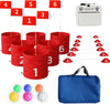 tmlfep Outdoor Golf Bucket Yard Games - Chipping Game for Adults - Portable Multi-Scene Bucket Golf (Pack of 6)