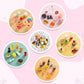 50 Pcs Miniature Food Drink Bottles Soda Pop Cans Pretend Play Kitchen Game Party Accessories Toys Hamburg Cake Ice Cream for 1/12 Doll House