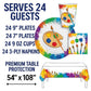 Serves 24 Art Birthday Party Supplies Includes Plates,Napkins,Table Covers, Ideal for Art Party Birthday Theme Party Decor