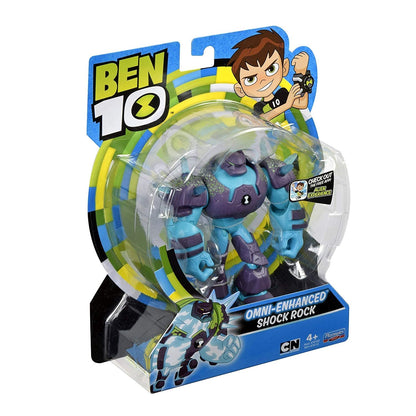 Ben 10 Omni-Enhanced Shockrock Action Figure, Multicolor (76115R)