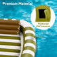Pool Wave Inflatable Pool Lounger Floats, 80" x 66" Large Tanning Bed for Adult Kids, Outdoor Sun Bathing Floating Blow up Raft W/Pillow, Spray Water