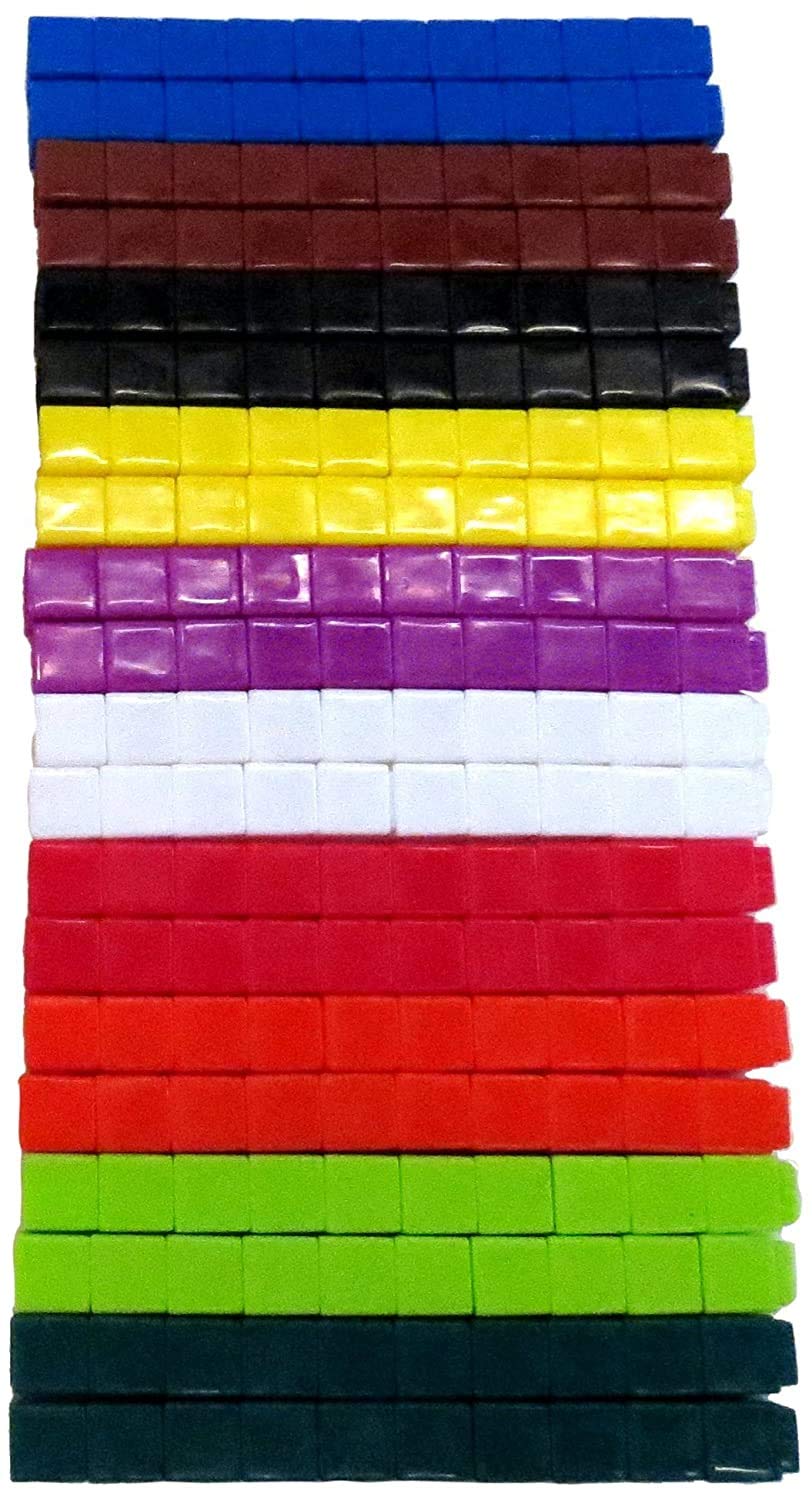 Hand2mind Interlocking UniLink Cubes, Plastic for Early Math, Connecting for Kids Learning, manipulatives, Counting for Preschool Classroom Supplies