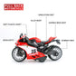 CYYSFIVQZ Toy Motorcycle,Pull Back Motorcycle Toy with Sounds and Lights,1:12 Scale Motorcycle Model Toy for Kids, Pull Back Vehicle for Age 3+ Year