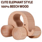 INTEGOO Wooden Toys Cars (2 Pack) for Toddler Montessori Inspired Teething Push Toys Exercise Baby's Grip Ability